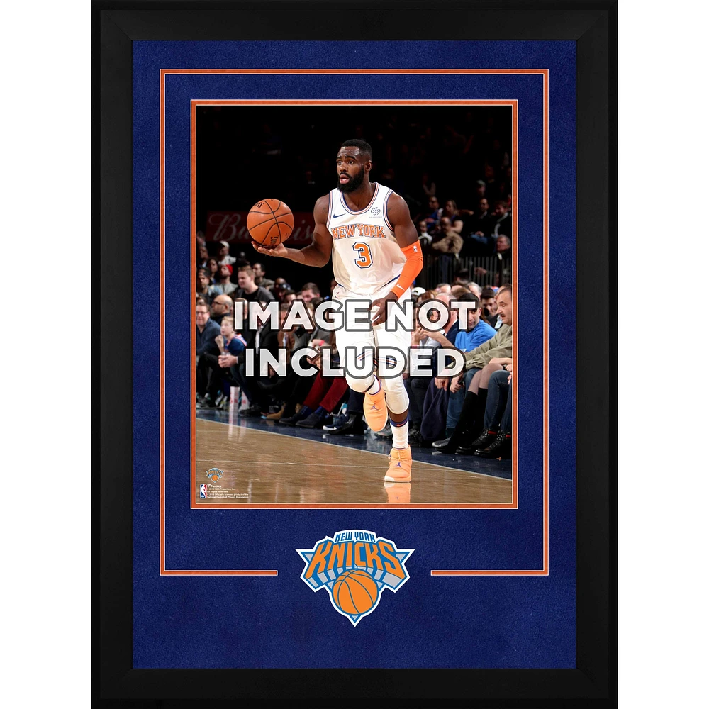 Cadre vertical de luxe New York Knicks 16" x 20" avec logo de l'équipe