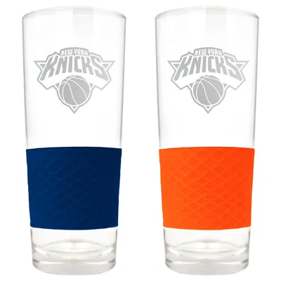 New York Knicks 22oz. Logo Score Pint Glass Two-Piece Set