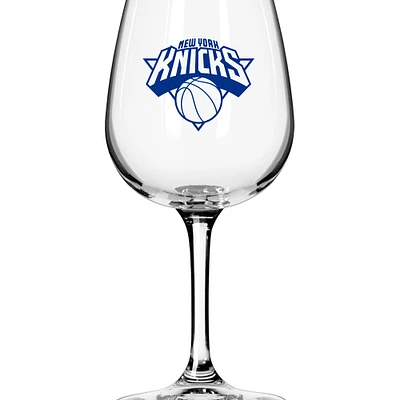 Verre à vin à pied avec logo des New York Knicks de 12 oz