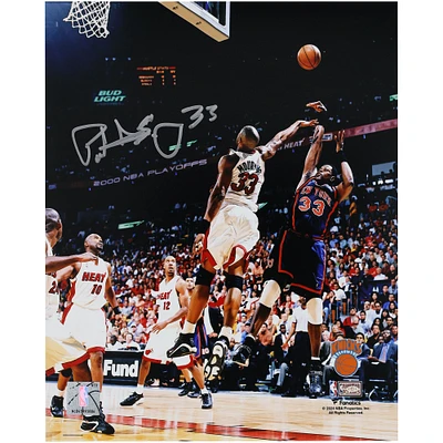 Patrick Ewing New York Knicks Autographed 8" x 10" Fadeaway Shot vs. Miami Heat Photograph 