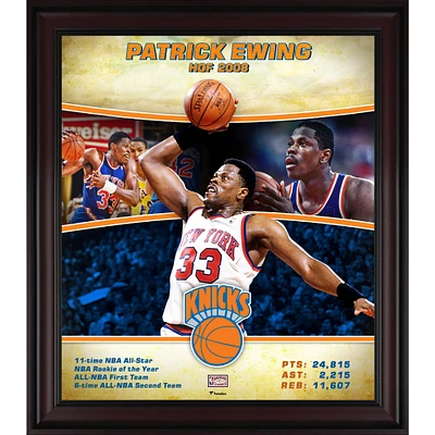 Patrick Ewing New York Knicks Framed 15" x 17" Hardwood Classics Player Collage