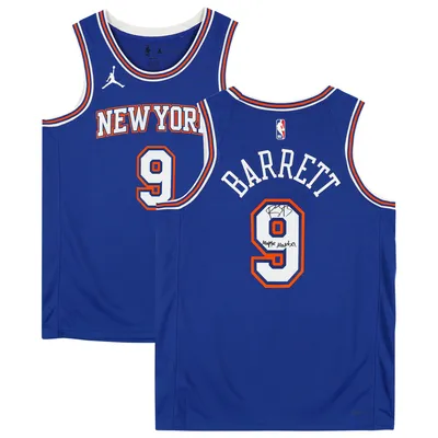 Knicks Nike RJ Barrett Royal Authentic Jersey