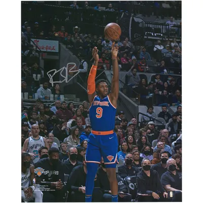 RJ Barrett New York Knicks Fanatics Authentic Autographed 16'' x 20'' Blue Shooting Photograph