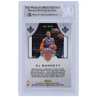 RJ Barrett New York Knicks Autographed 2019-20 Panini Chronicles Crusade #540 Beckett Fanatics Witnessed Authenticated Rookie Card
