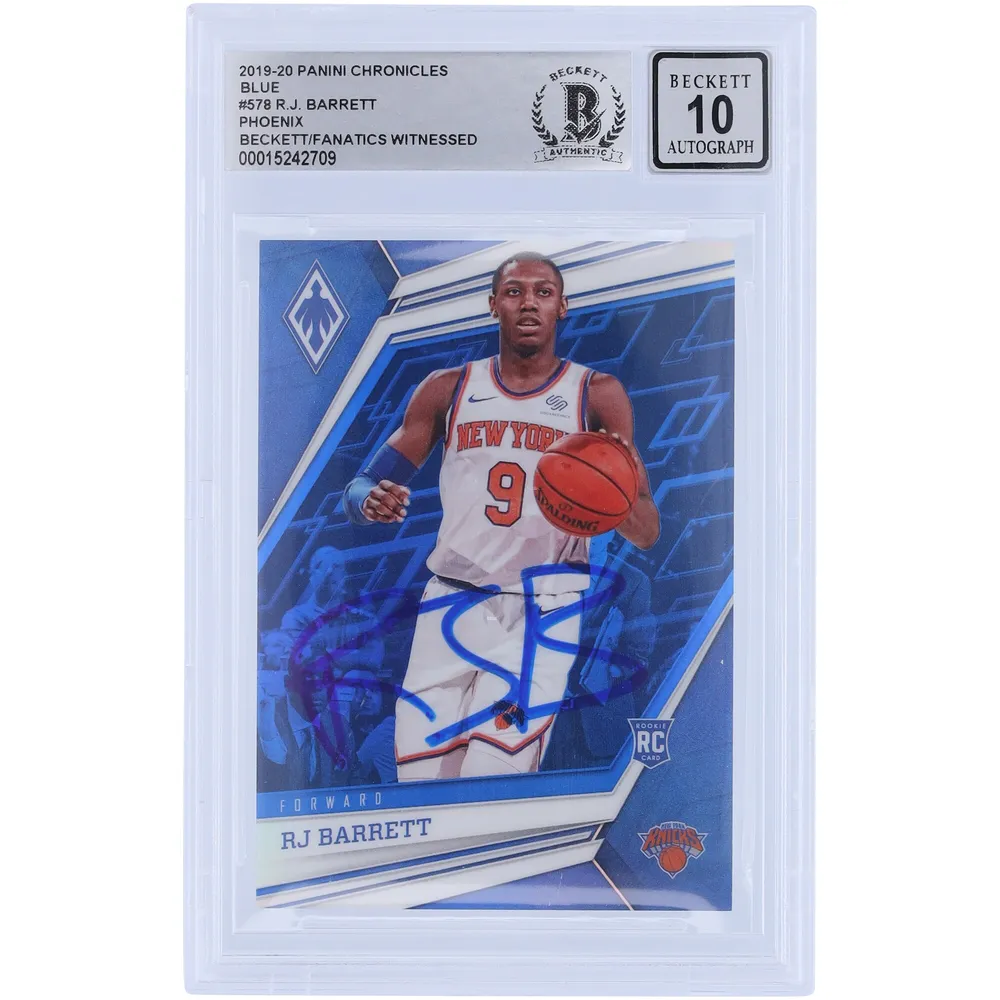 RJ Barrett New York Knicks Autographed 2019-20 Panini Hoops