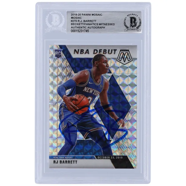 RJ Barrett New York Knicks Autographed 2019-20 Panini Prizm