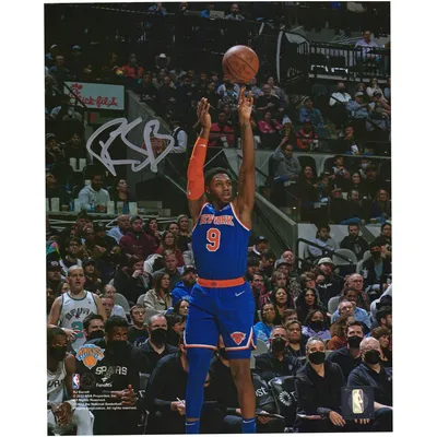 RJ Barrett New York Knicks Fanatics Authentic Autographed 8'' x 10'' Blue Shooting Photograph