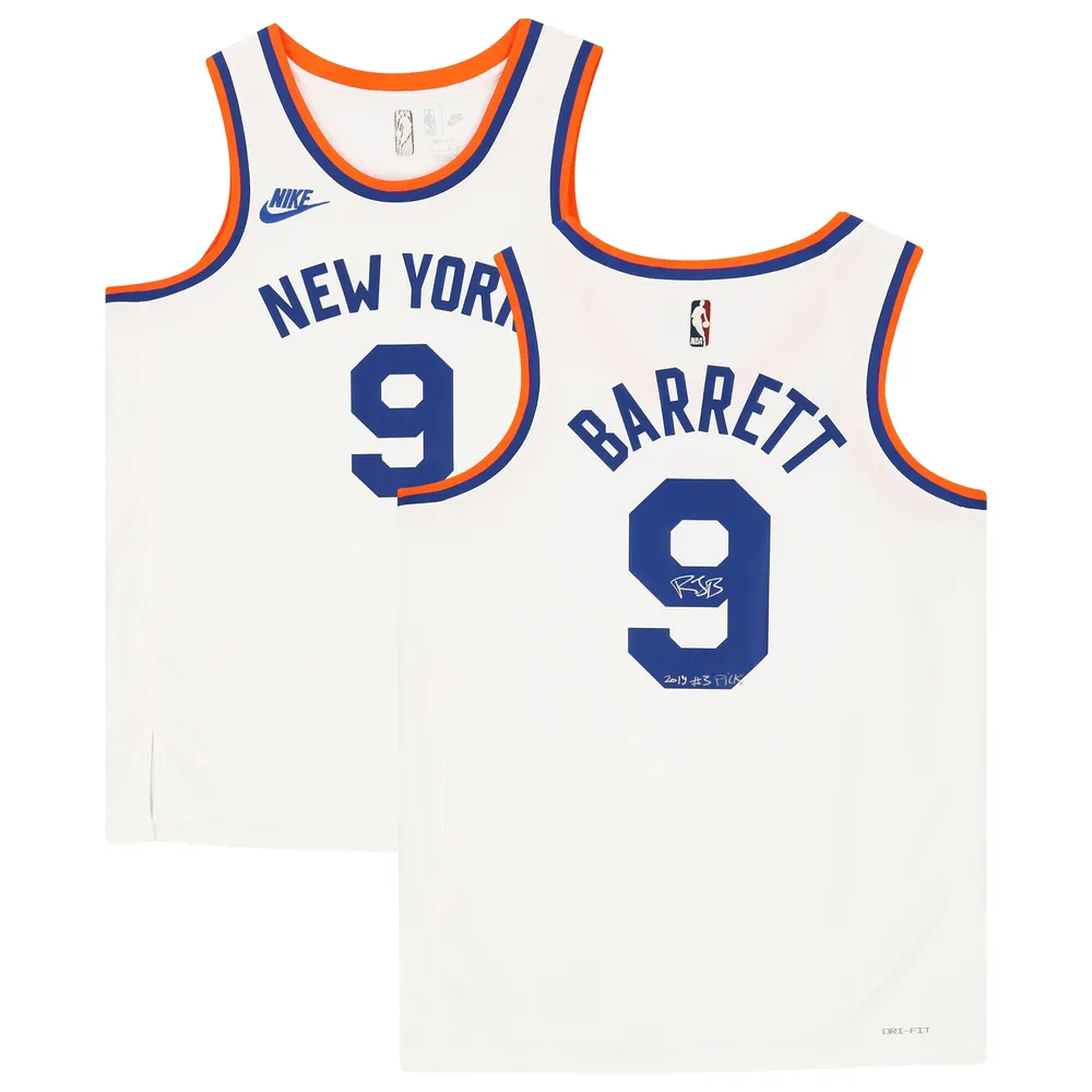 Infant New York Knicks RJ Barrett Jordan Brand Blue 2020/21 Jersey -  Statement Edition