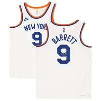 R.J. Barrett New York Knicks Autographed Fanatics Authentic White