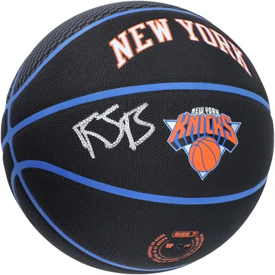 Framed R.J. Barrett New York Knicks Autographed Nike Royal Blue