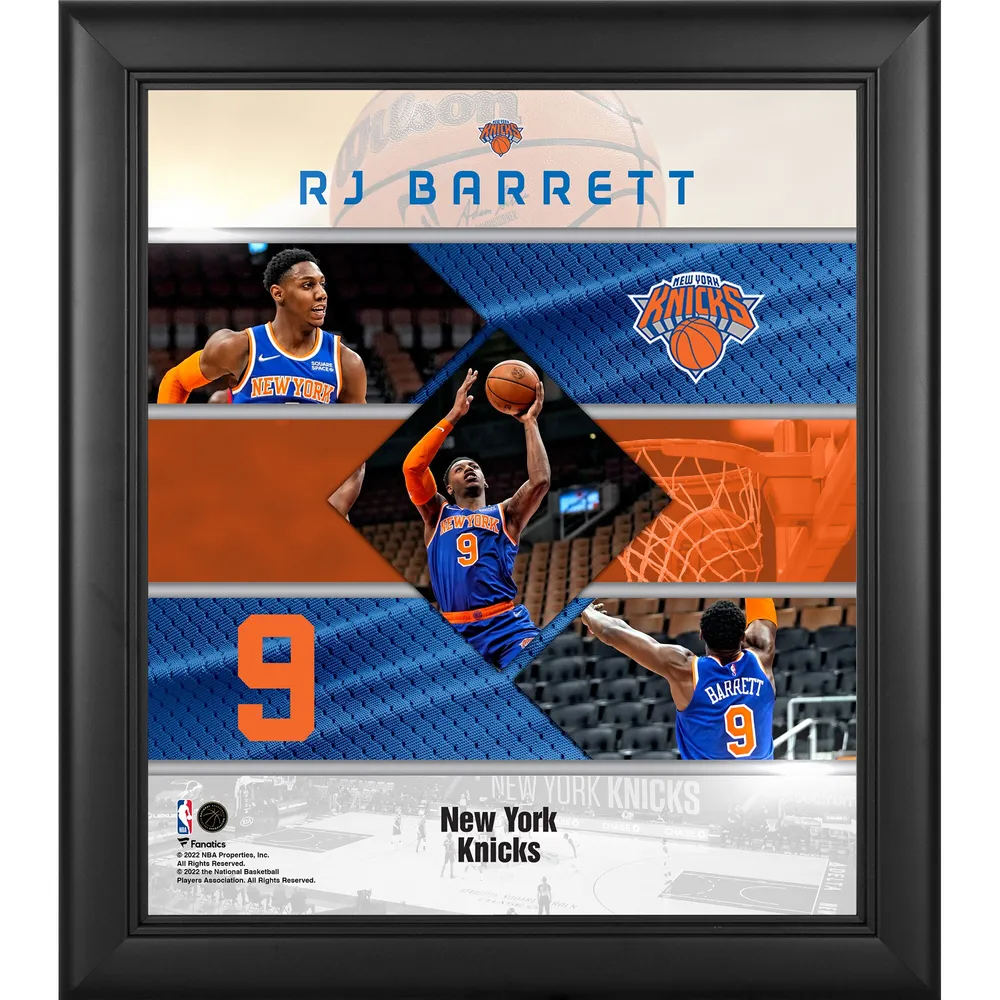 Fanatics Authentic RJ Barrett New York Knicks Autographed Nike White Year 0 Swingman Jersey