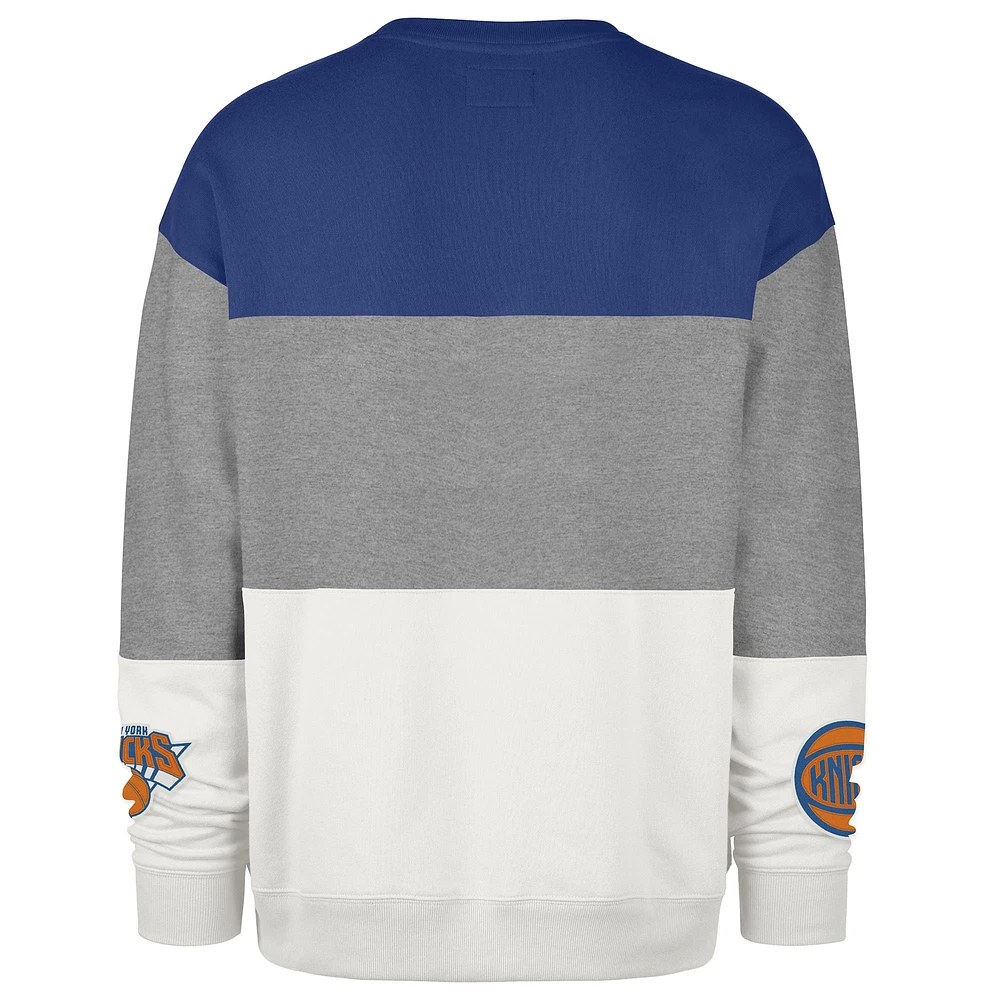 Sweat-shirt unisexe '47 gris New York Knicks City Edition 2024/25 On Five Maximalist Pullover