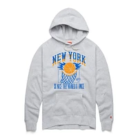 Sweat à capuche unisexe Homage Ash New York Knicks Hometown Edition Tri-Blend Raglan