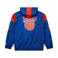 Unisex Mitchell & Ness  Blue New York Knicks Hardwood Classics Team OG 3.0 Anorak Half-Zip Windbreaker Jacket