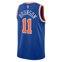 Maillot Nike Jalen Brunson Swingman bleu New York Knicks unisexe - Édition Icon