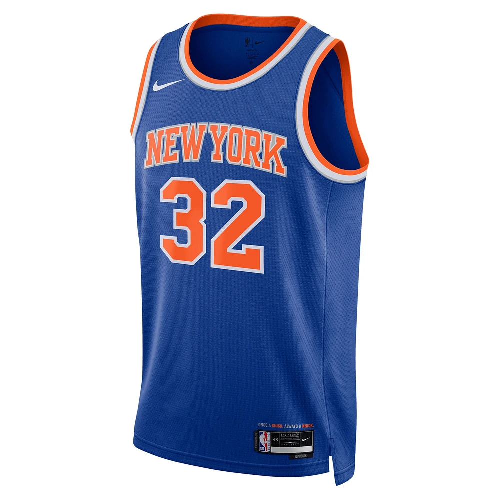Unisex Nike Karl-Anthony Towns Blue New York Knicks Swingman Jersey - Icon Edition