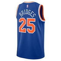 Unisex Nike Mikal Bridges Blue New York Knicks 2024 Offseason Addition Swingman Jersey