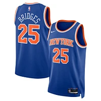 Unisex Nike Mikal Bridges Blue New York Knicks 2024 Offseason Addition Swingman Jersey