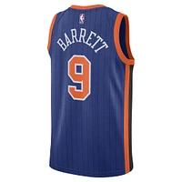 Unisex Nike RJ Barrett Blue New York Knicks 2023/24 Swingman Jersey - City Edition