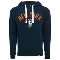 Unisex Sportiqe  Navy New York Knicks Olsen Tri-Blend Pullover Hoodie