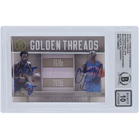 Walt Frazier & Chauncey Billups New York Knicks Autographed 2010-11 Panini Gold Standard Golden Threads #6 #/299 Beckett Fanatics Witnessed Authenticated 10 Card 