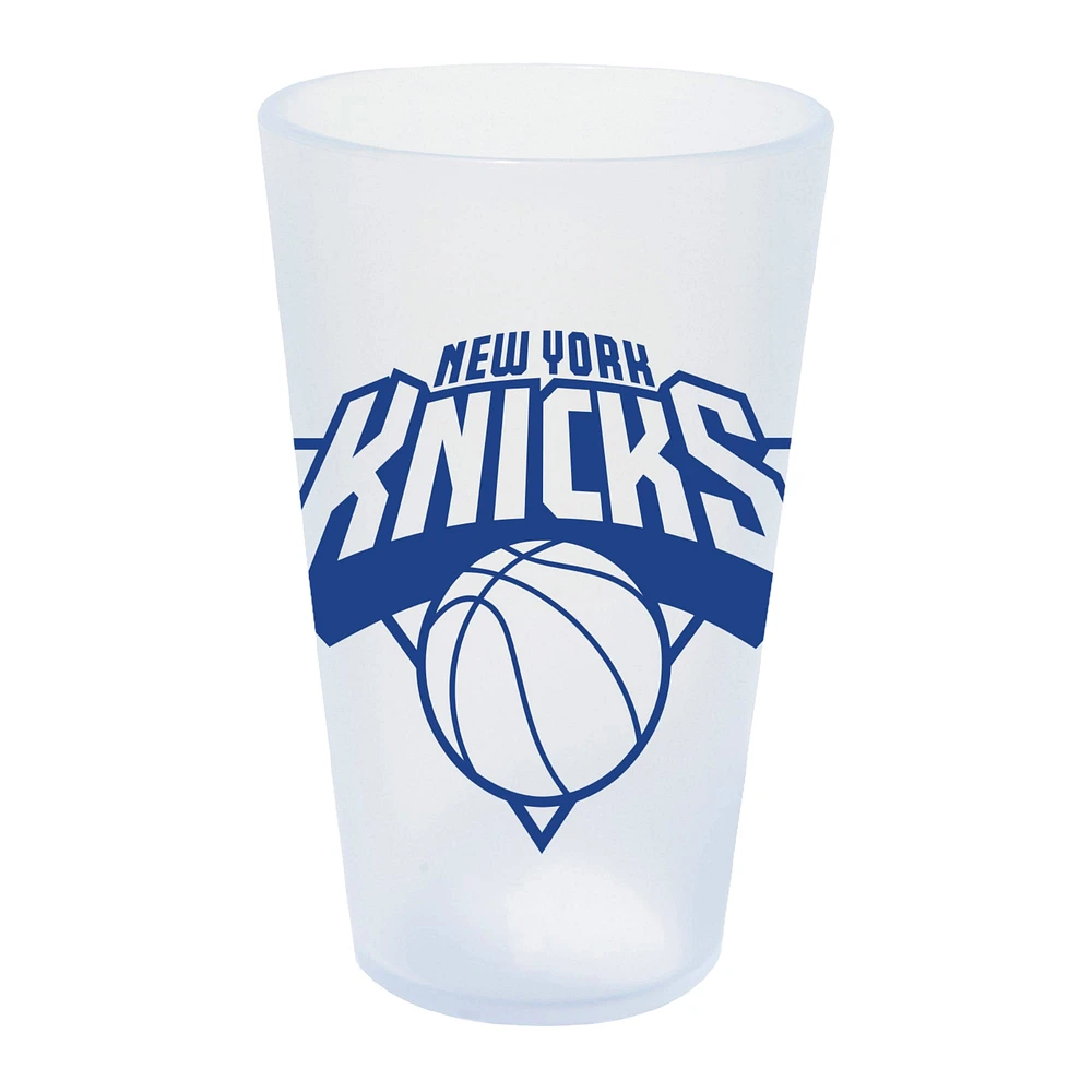 WinCraft New York Knicks 16oz. Verre à pinte en silicone Icicle