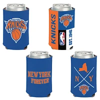 WinCraft New York Knicks, paquet de 4, 12 oz. Ensemble refroidisseur de canettes