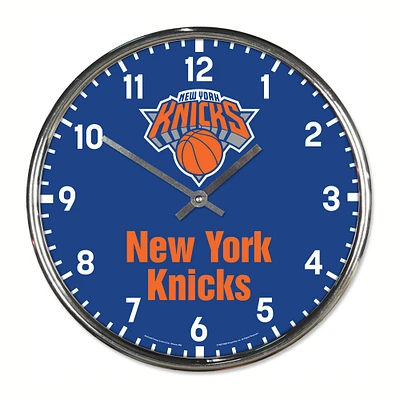 WinCraft New York Knicks Chrome Wall Clock