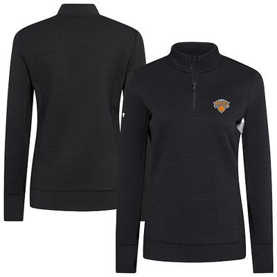 Pull à glissière quart de tour pour femme Levelwear Black New York Knicks Cushion
