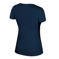 T-shirt Stadium Essentials bleu marine pour femme des New York Knicks, troisième quart-temps