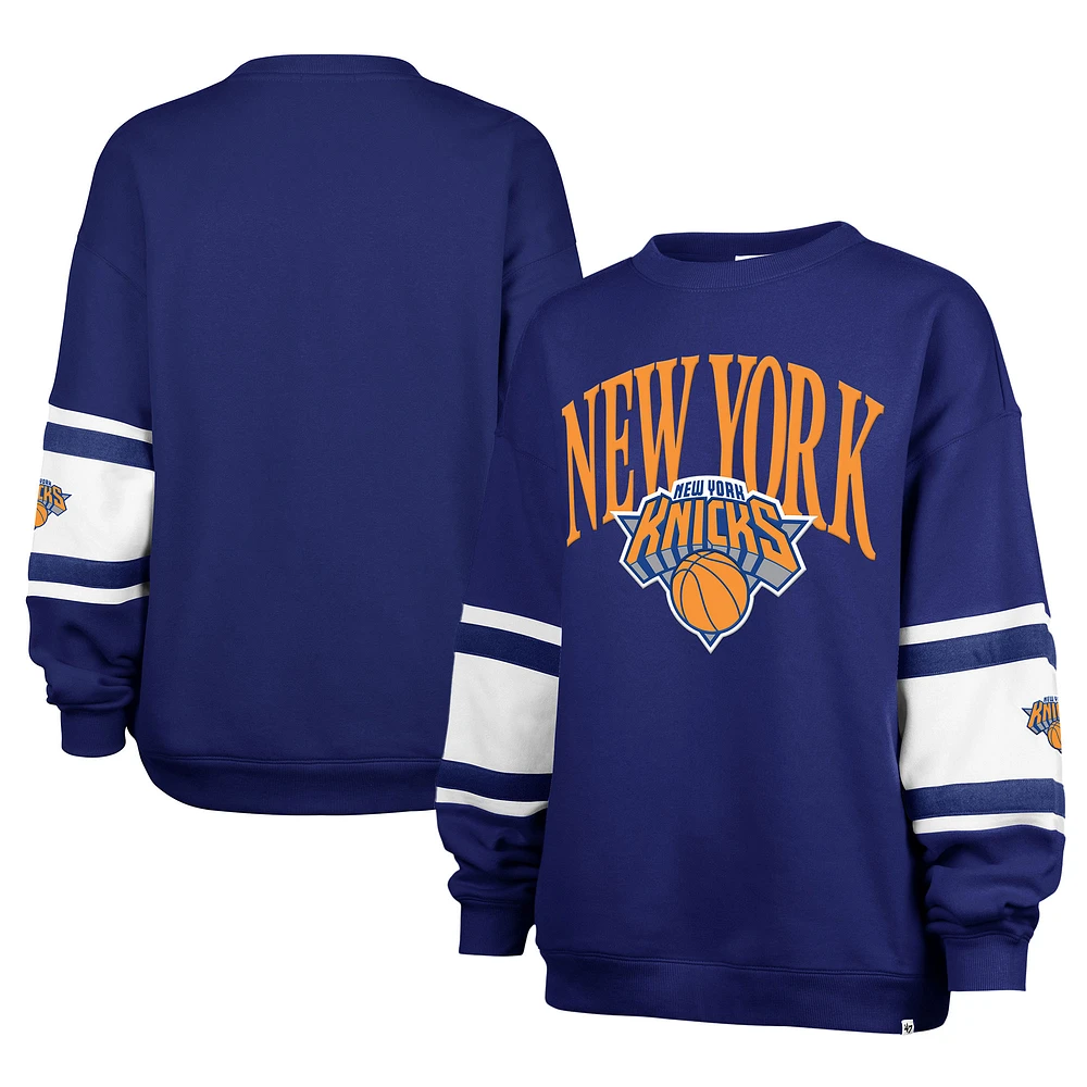 Sweat-shirt à panneaux Steadfast City Edition 2024/25 bleu New York Knicks '47 pour femme