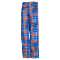 Women's Concepts Sport  Blue/Orange New York Knicks Vector T-Shirt & Flannel Pants Sleep Set