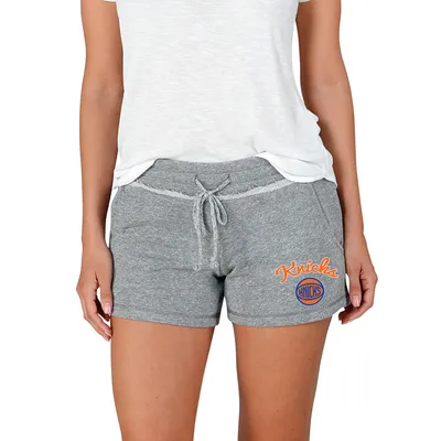 New York Knicks Concepts Sport Women's Mainstream Terry Shorts - Gray