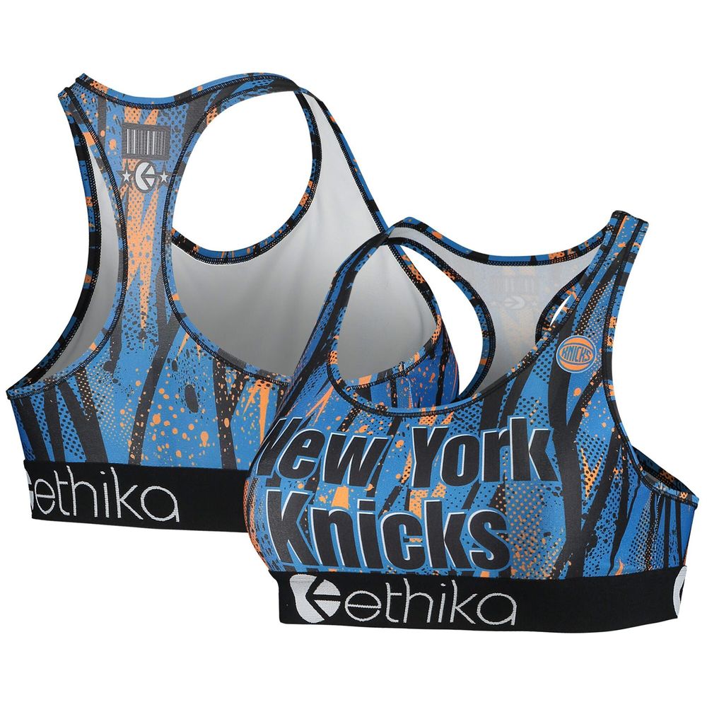 Ethika Women's Ethika Blue New York Knicks Classic Sports Bra