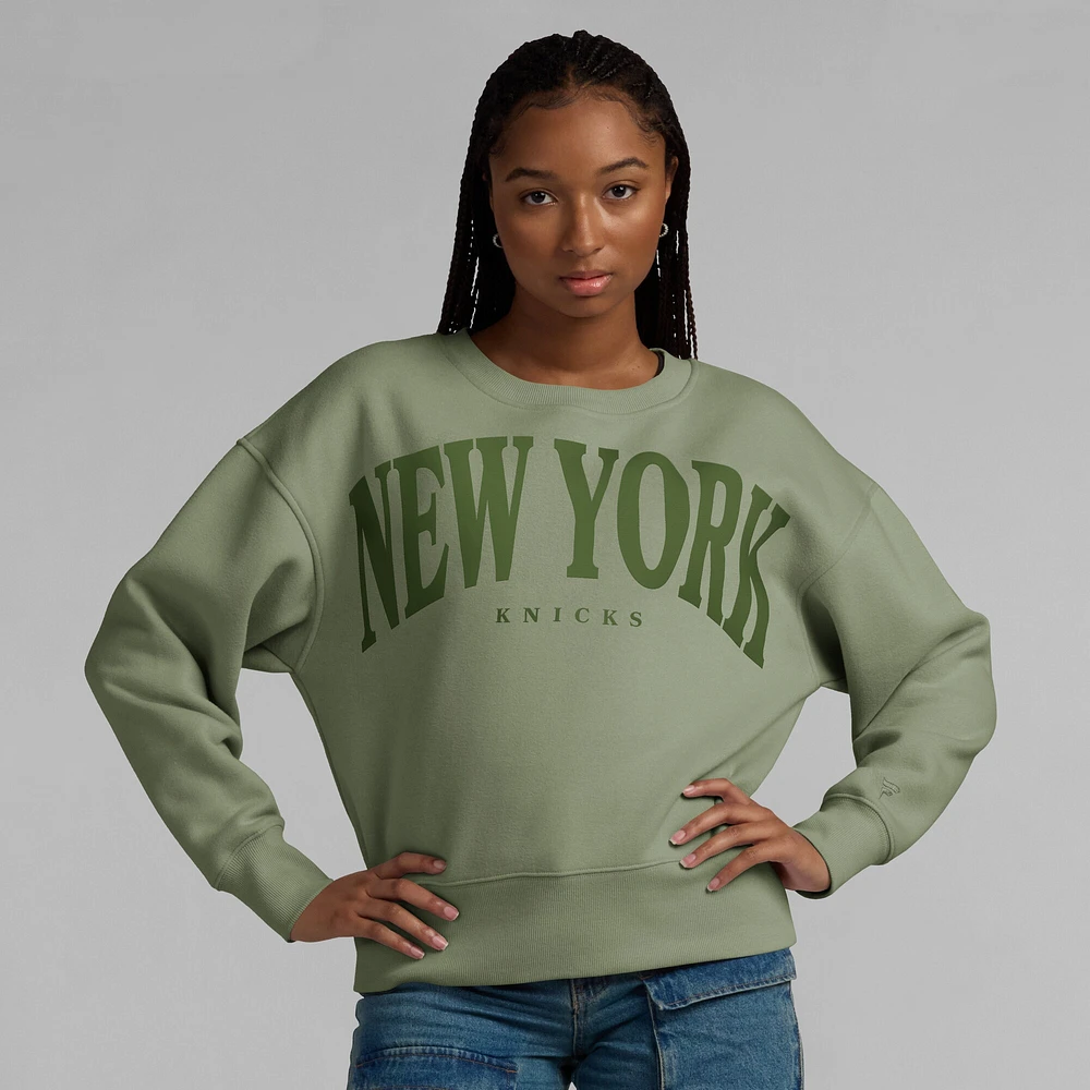 Sweat-shirt à enfiler Fanatics Olive New York Knicks Elements Flow pour femme