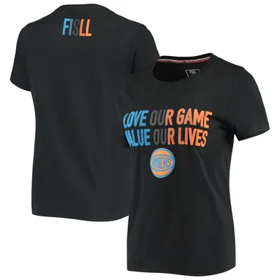 New York Knicks FISLL Women's Social Justice Team T-Shirt - Black