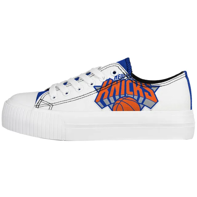 Lids New York Mets FOCO Women's Low Top Canvas Shoes - Cream