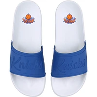 Women's FOCO New York Knicks Script Wordmark Slide Sandals