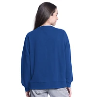 Women's G-III 4Her by Carl Banks Blue New York Knicks Athletic Pullover Sweatshirt