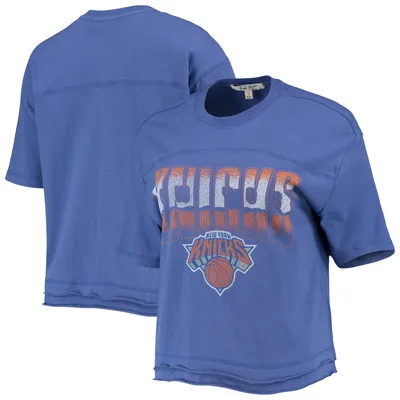 New York Knicks Junk Food Women's Gradient Crop Top - Blue