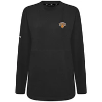 Women's Levelwear Black New York Knicks Beaudry Pullover Sweatshirt