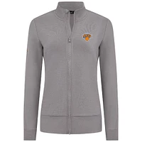 Veste zippée intégrale Shine grise pour femme des New York Knicks de Levelwear