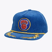 Women's Mitchell & Ness x DANNIJO Blue New York Knicks Deadstock Cord Snapback Hat