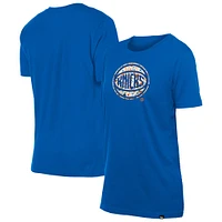 Women's New Era Blue York Knicks Glam Game Flower T-Shirt