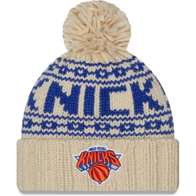 Lids New York Giants New Era Women's Luxe Cuffed Knit Hat with Pom - Royal