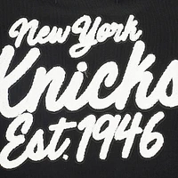 Women's Pro Standard Black New York Knicks Paint The City Cropped Pullover Sweatshirt