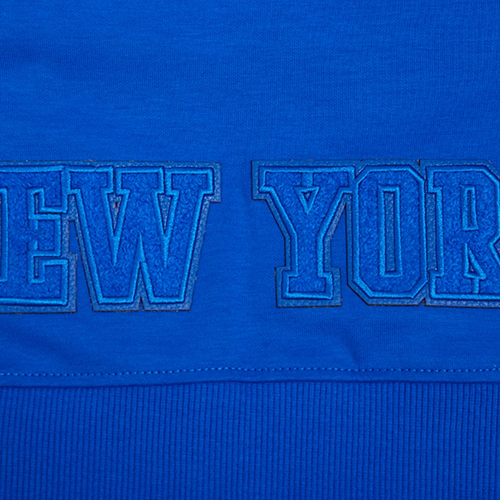 Women's Pro Standard Blue New York Knicks Triple Tonal Full-Zip Hoodie