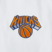 Sweat à capuche court en chenille avec appliques pour femme Pro Standard New York Knicks City Edition 2024/25 blanc