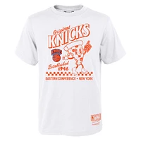 Youth Mitchell & Ness  White New York Knicks Concession Food Character T-Shirt