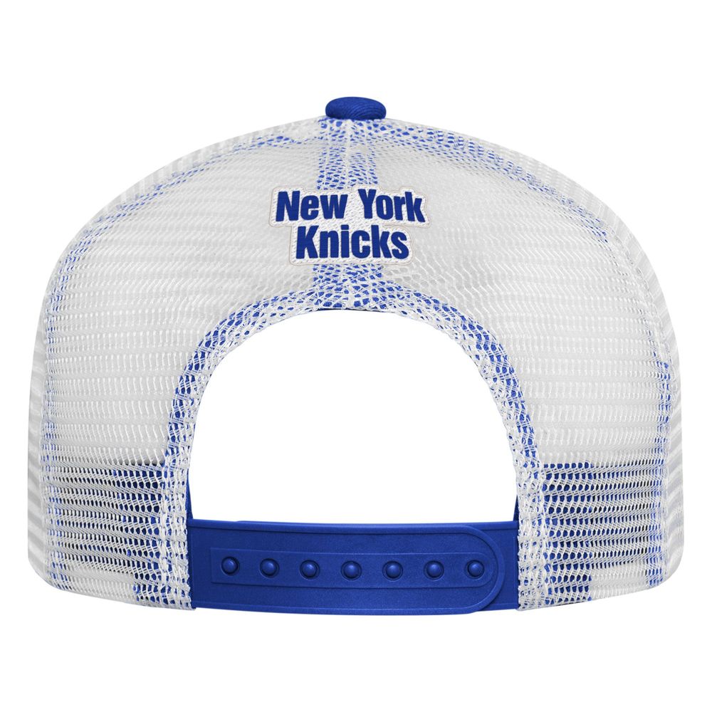 Youth Blue New York Knicks Foam Front - Trucker Snapback Hat